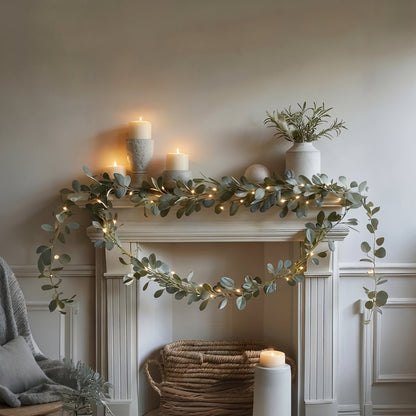 Artificial Leaf Garland String Lights with LED Fairy Lights for Indoor and Outdoor Decor