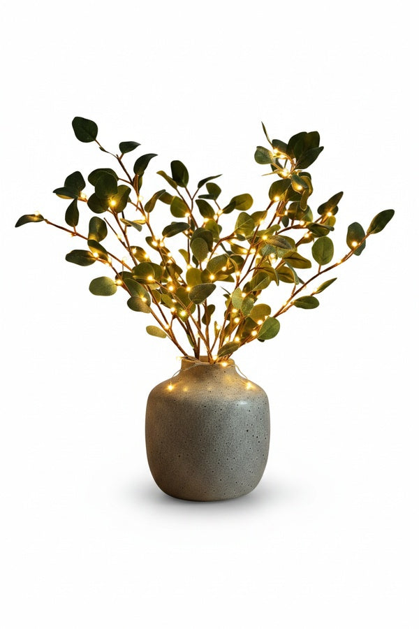 Artificial Lighted Branch Stems with Warm LED Fairy Lights for Vase