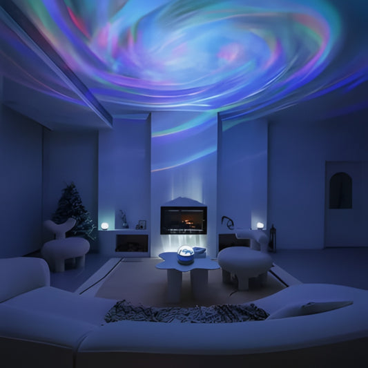 Aurora Borealis LED Projector Lamp with Music Sync and Remote Control
