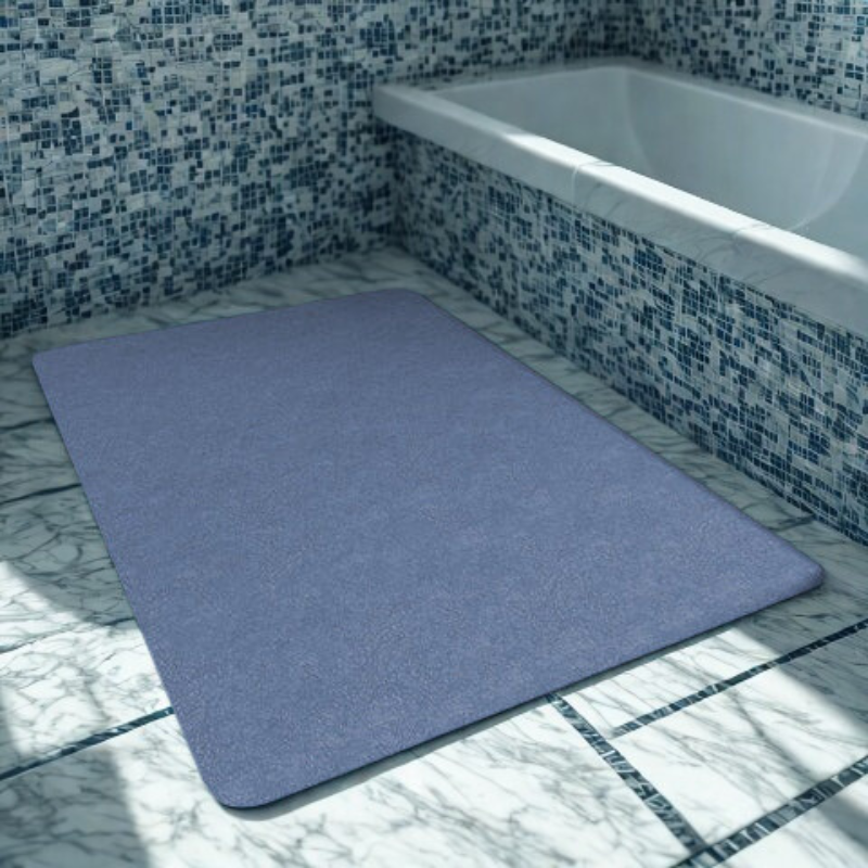 Bath Mat Anti-Slip Quick-Dry Bathroom Rug with Non-Slip Base