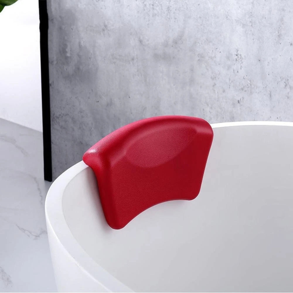 Bathtub Pillow with Curved Neck Support for Baths and Spas