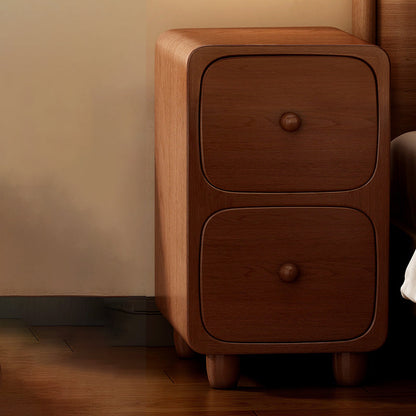 Bedside Table with Open Shelf and Drawer