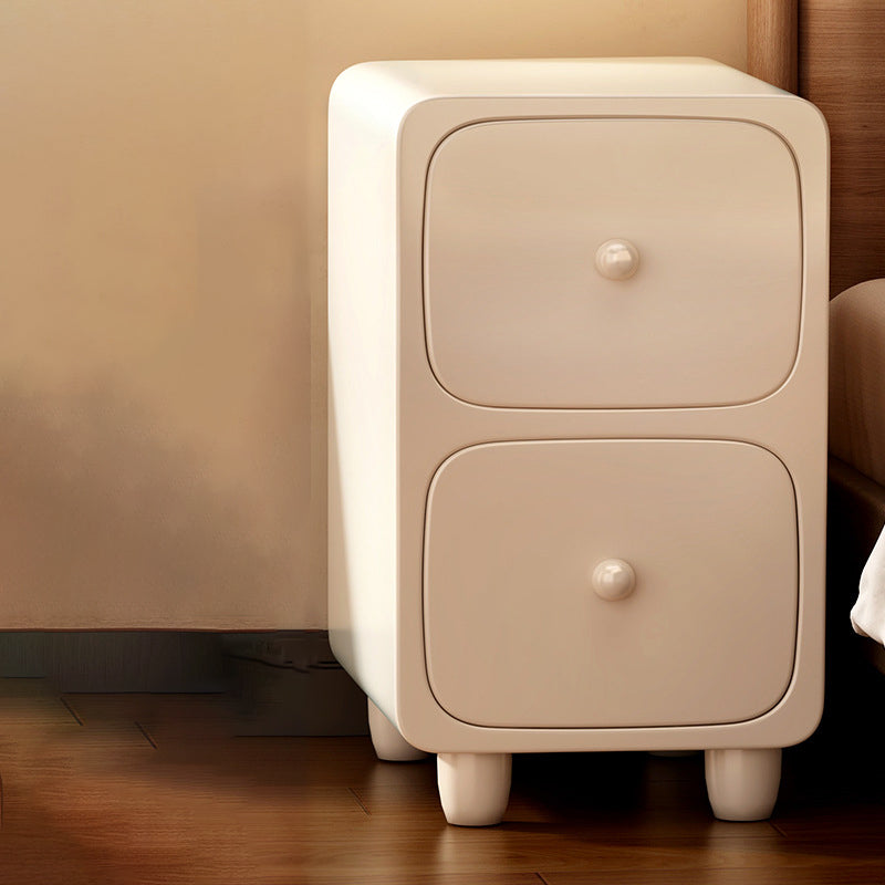 Bedside Table with Open Shelf and Drawer