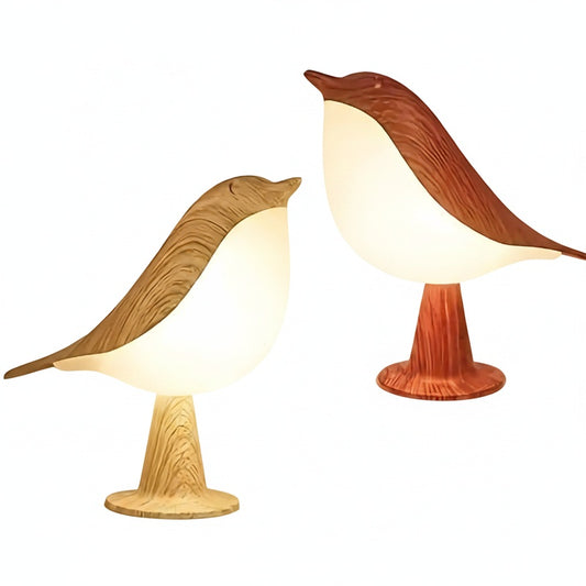 Bird Table Lamp Scandinavian with Touch Control and USB-C Rechargeable LED