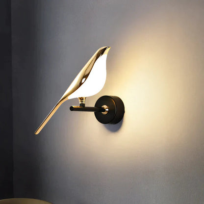 Bird Wall Lamp Modern LED with Magnetic Rotating Head