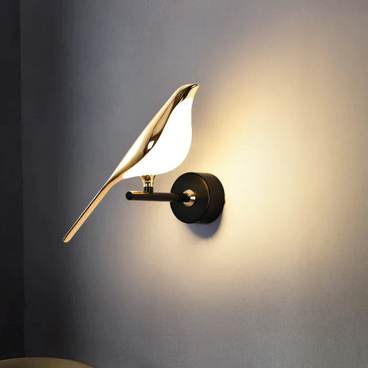 Bird Wall Lamp Modern LED with Magnetic Rotating Head