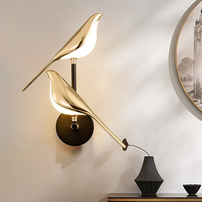 Bird Wall Lamp Modern LED with Magnetic Rotating Head