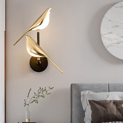 Bird Wall Lamp Modern LED with Magnetic Rotating Head