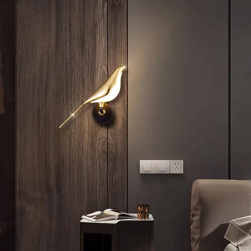 Bird Wall Lamp Modern LED with Magnetic Rotating Head