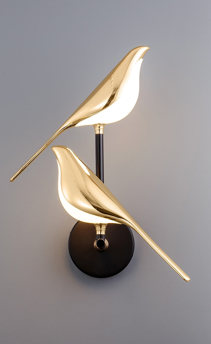 Bird Wall Lamp Modern LED with Magnetic Rotating Head