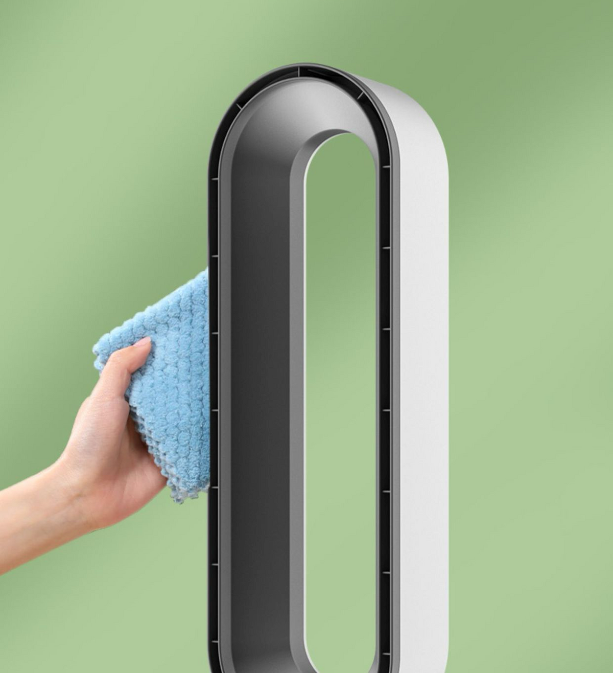 Bladeless Tower Fan and Air Purifier with HEPA Filter, UV and Ionizer
