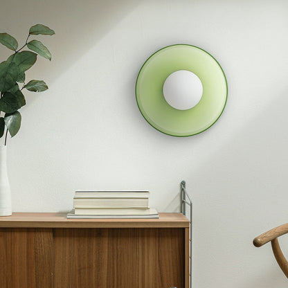 Ceiling and Wall Lamp Retro Round Shade with Globe Bulb