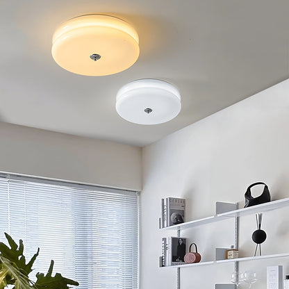 Ceiling Lamp Art Deco Vintage with Glass Shade and Round Layered Design
