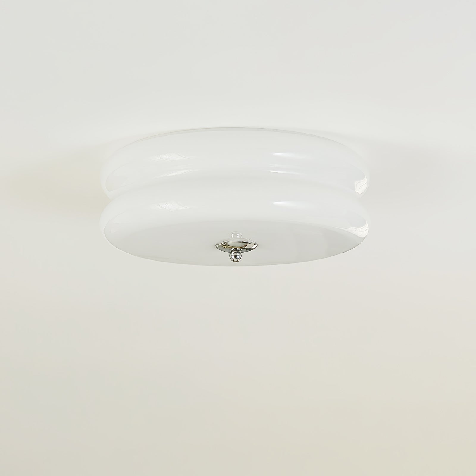 Ceiling Lamp Art Deco Vintage with Glass Shade and Round Layered Design
