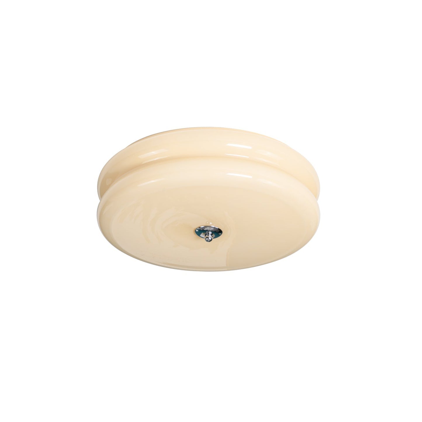 Ceiling Lamp Art Deco Vintage with Glass Shade and Round Layered Design