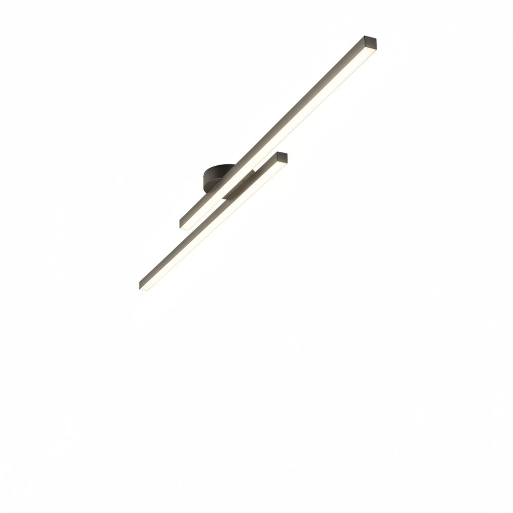 Ceiling Lamp Minimalist LED with Dual Linear Bar Design