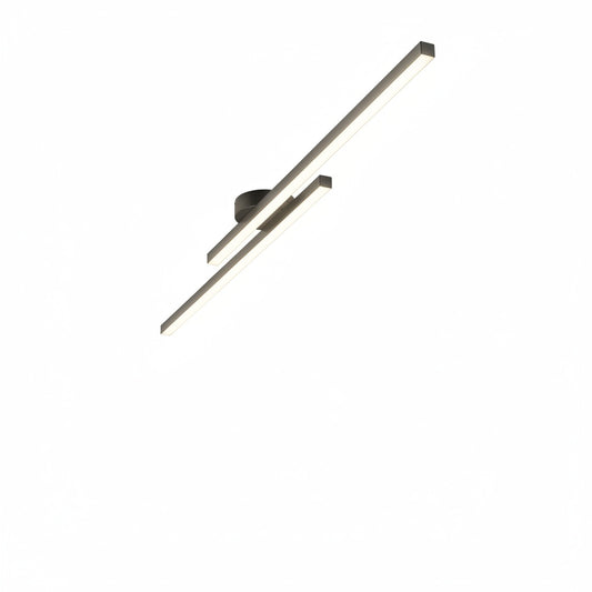 Ceiling Lamp Minimalist LED with Dual Linear Bar Design