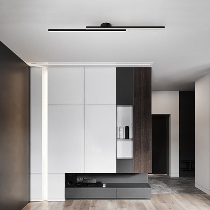 Ceiling Lamp Minimalist LED with Dual Linear Bar Design
