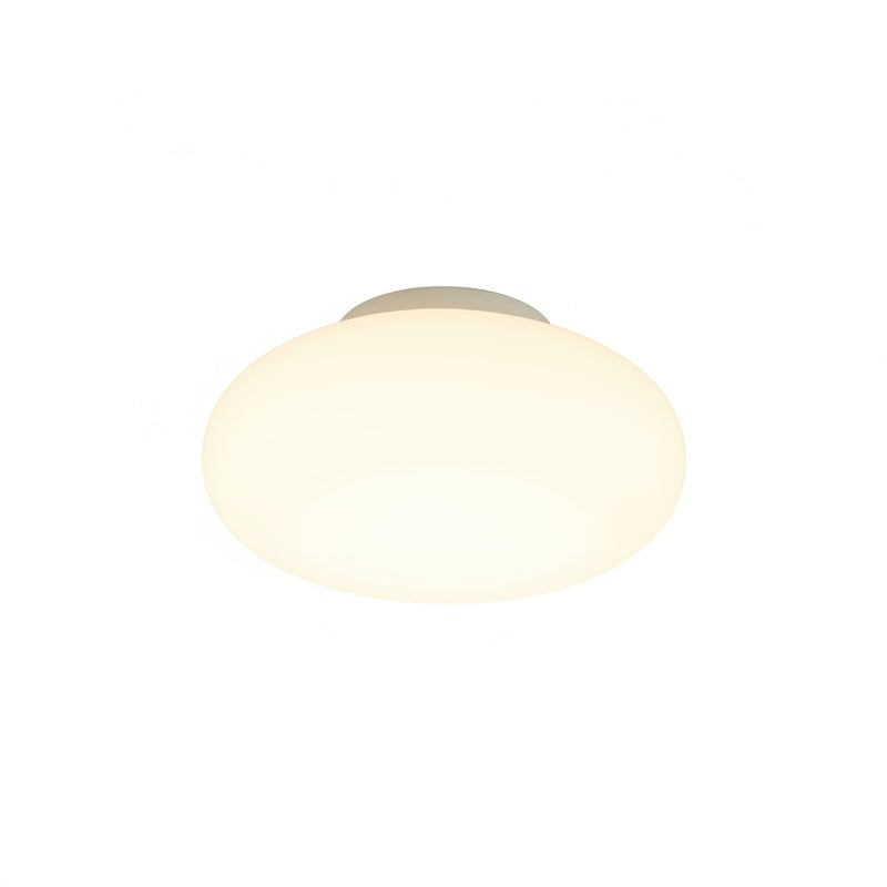 Ceiling Lamp Minimalist Modern with Oval Opal Shade and 3-Color Switch