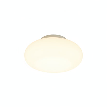 Ceiling Lamp Minimalist Modern with Oval Opal Shade and 3-Color Switch