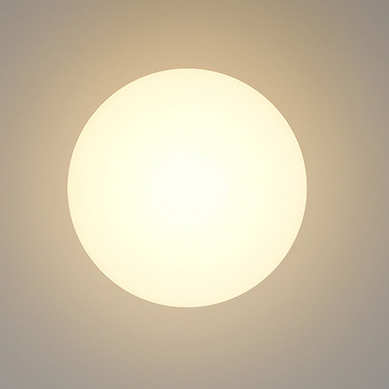 Ceiling Lamp Minimalist Modern with Oval Opal Shade and 3-Color Switch