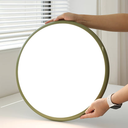 Ceiling Lamp Minimalist Round Disc with Adjustable Head and Remote Dimmer