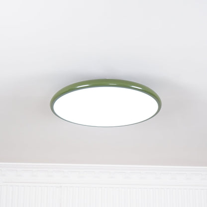 Ceiling Lamp Minimalist Round Disc with Adjustable Head and Remote Dimmer