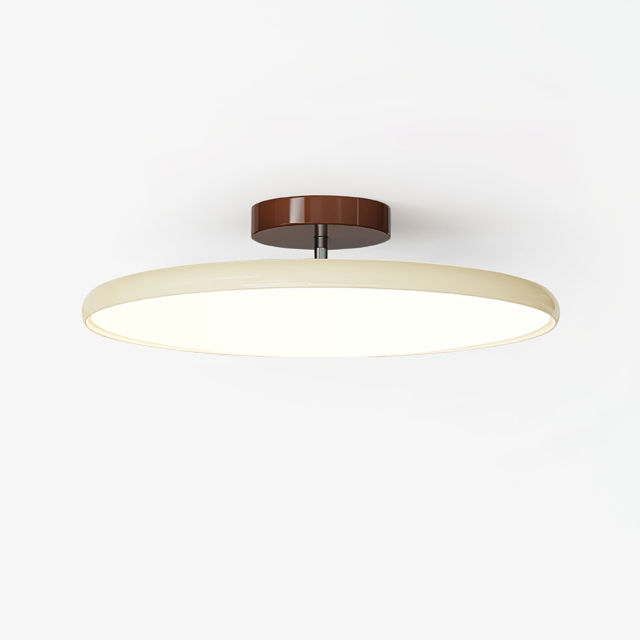 Ceiling Lamp Minimalist Round Disc with Adjustable Head and Remote Dimmer