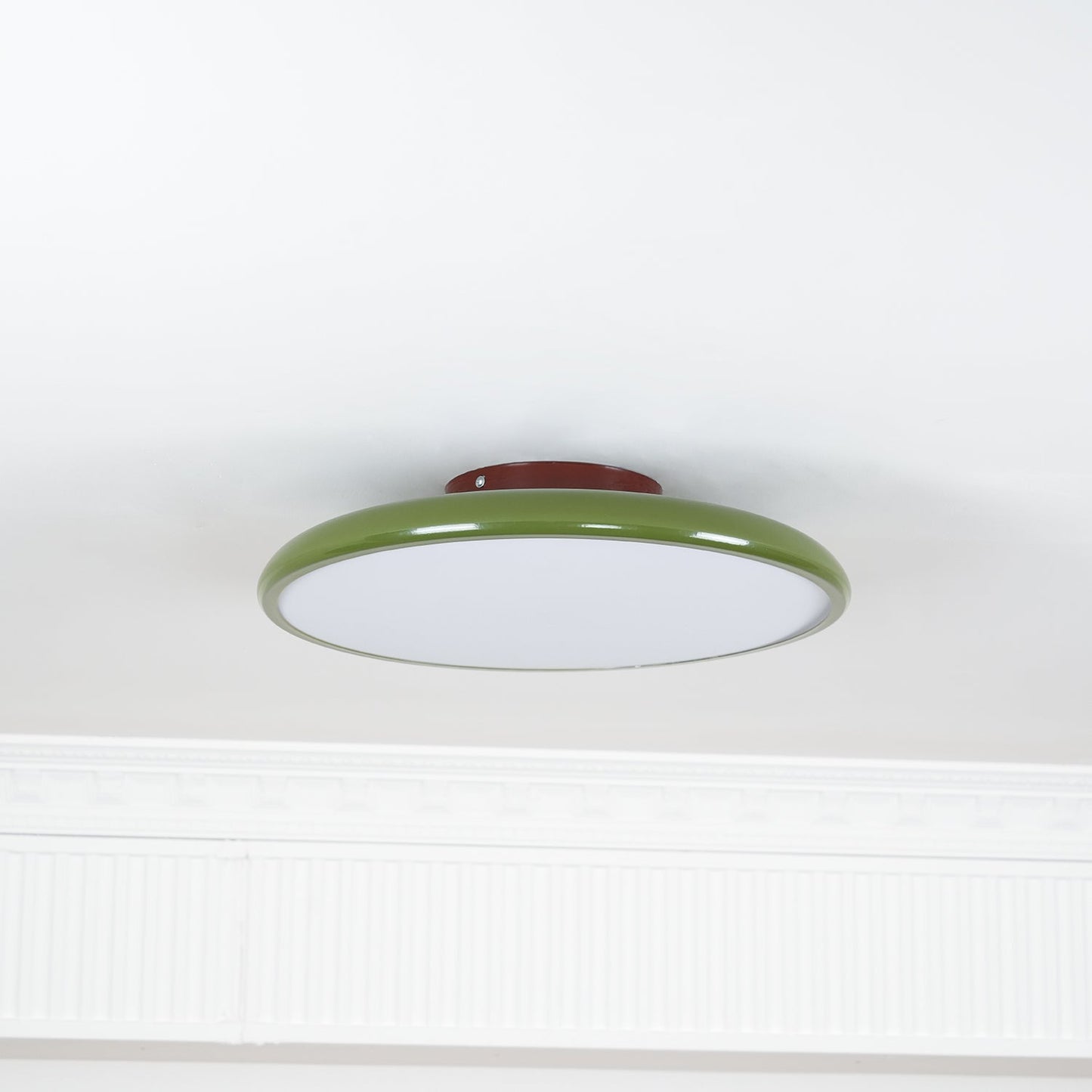 Ceiling Lamp Minimalist Round Disc with Adjustable Head and Remote Dimmer