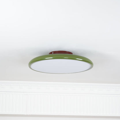 Ceiling Lamp Minimalist Round Disc with Adjustable Head and Remote Dimmer