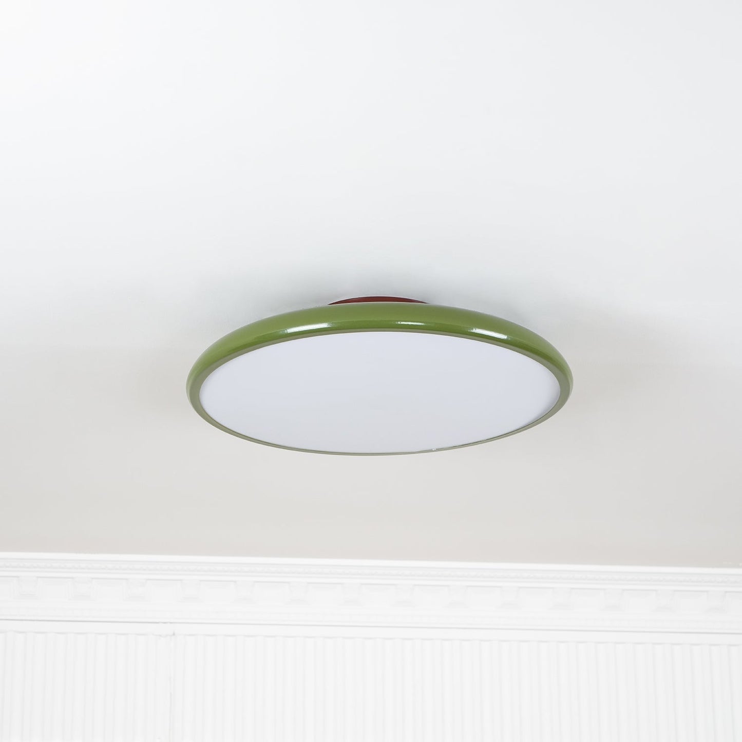 Ceiling Lamp Minimalist Round Disc with Adjustable Head and Remote Dimmer