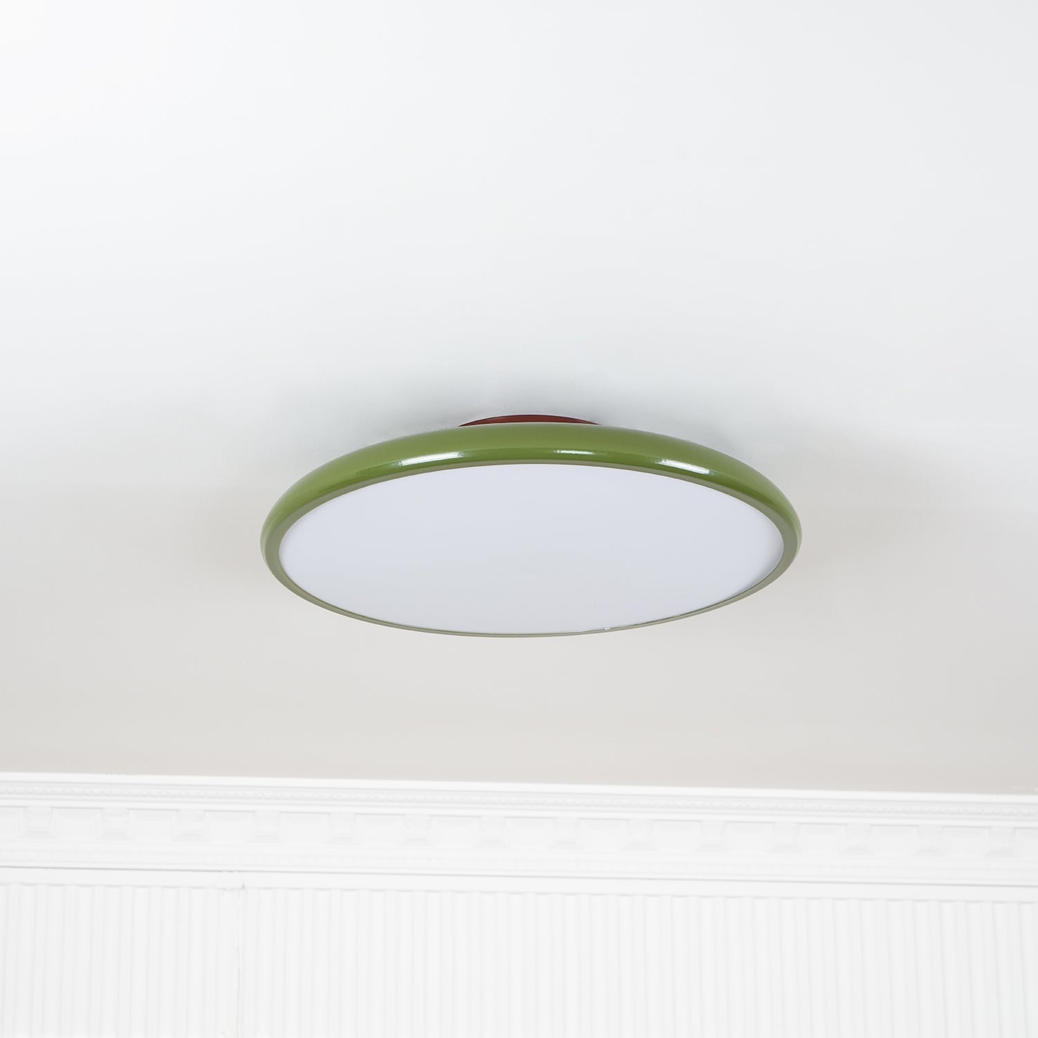 Ceiling Lamp Minimalist Round Disc with Adjustable Head and Remote Dimmer