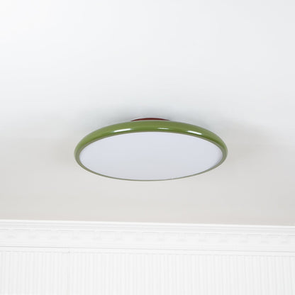 Ceiling Lamp Minimalist Round Disc with Adjustable Head and Remote Dimmer