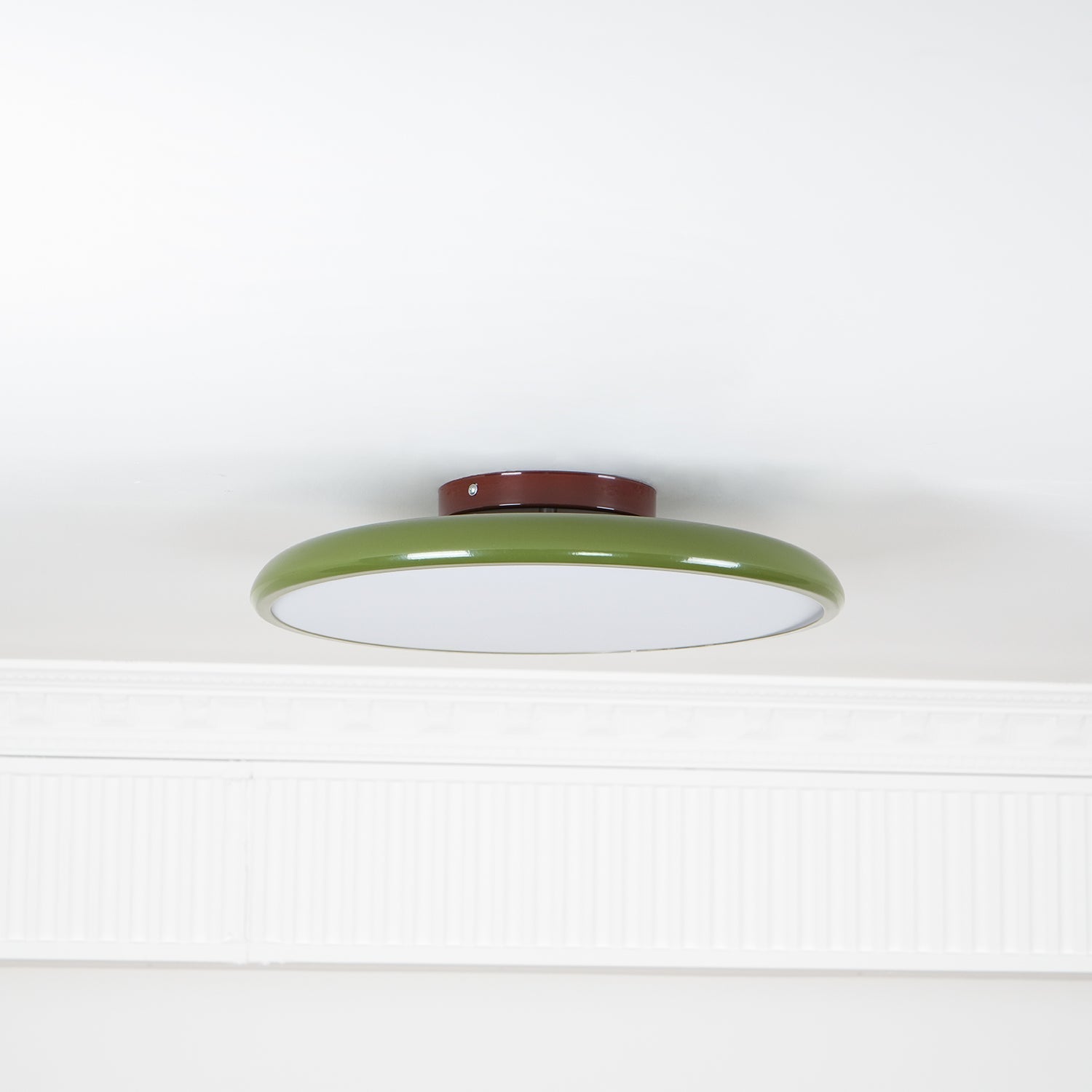 Ceiling Lamp Minimalist Round Disc with Adjustable Head and Remote Dimmer