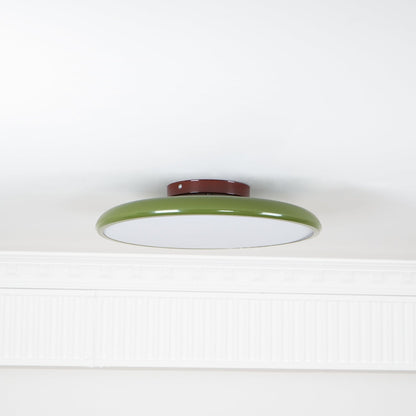 Ceiling Lamp Minimalist Round Disc with Adjustable Head and Remote Dimmer
