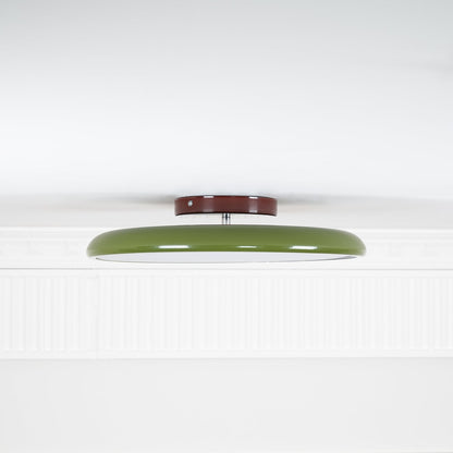 Ceiling Lamp Minimalist Round Disc with Adjustable Head and Remote Dimmer