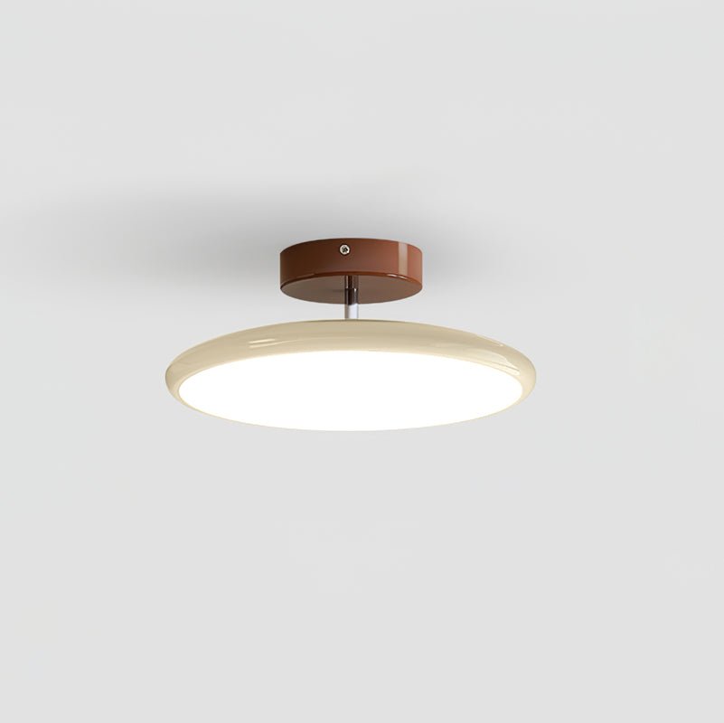 Ceiling Lamp Minimalist Round Disc with Adjustable Head and Remote Dimmer
