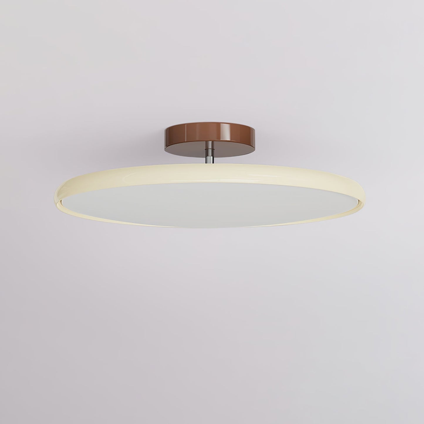 Ceiling Lamp Minimalist Round Disc with Adjustable Head and Remote Dimmer