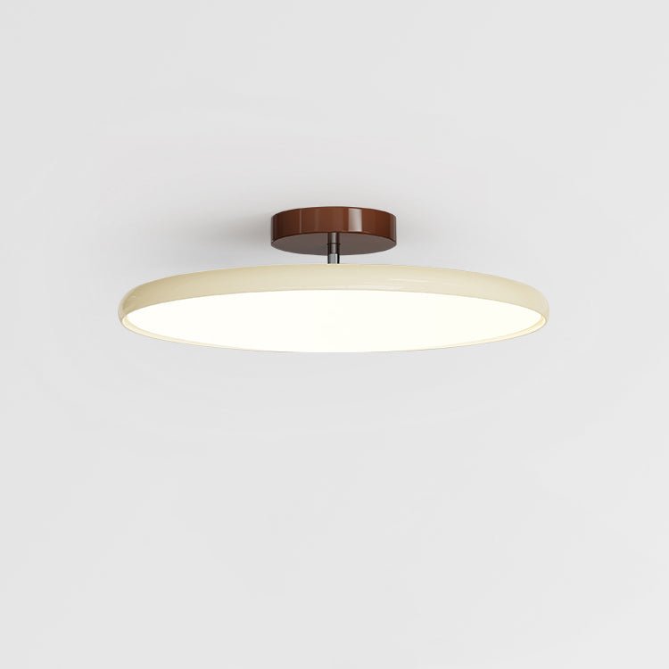 Ceiling Lamp Minimalist Round Disc with Adjustable Head and Remote Dimmer