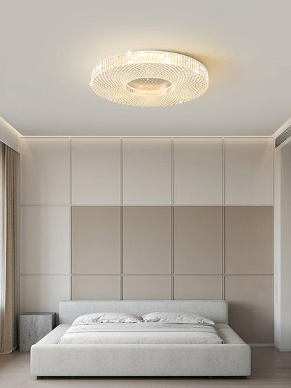 Ceiling Lamp Modern Round with Crystal Acrylic Diffuser and Integrated LED
