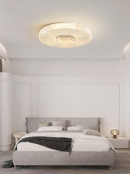 Ceiling Lamp Modern Round with Crystal Acrylic Diffuser and Integrated LED