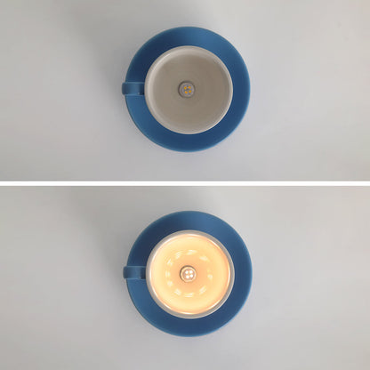 Ceiling Lamp Modern Teacup Shape Ceramic Flush Mount Light