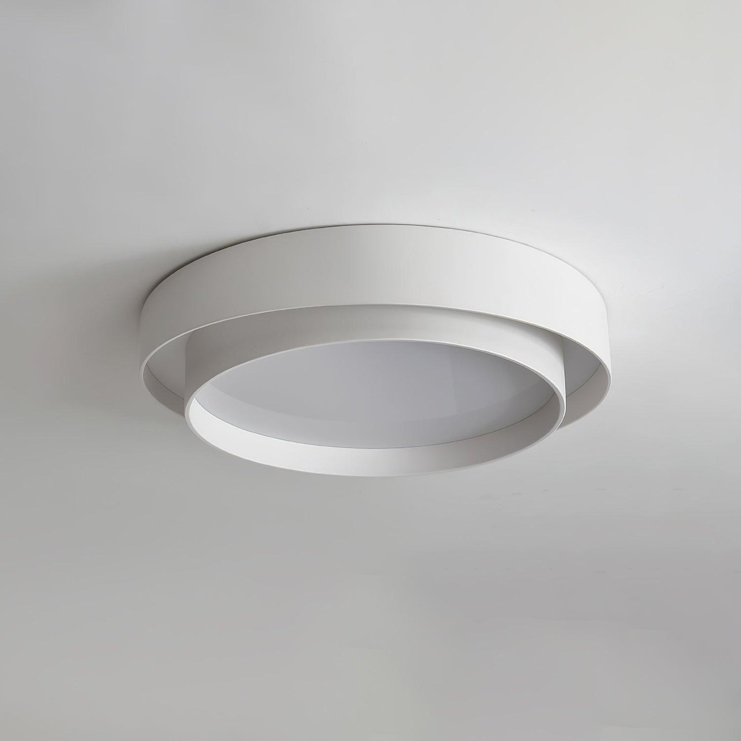 Ceiling Lamp Modern with Double Ring Design and Replaceable LED
