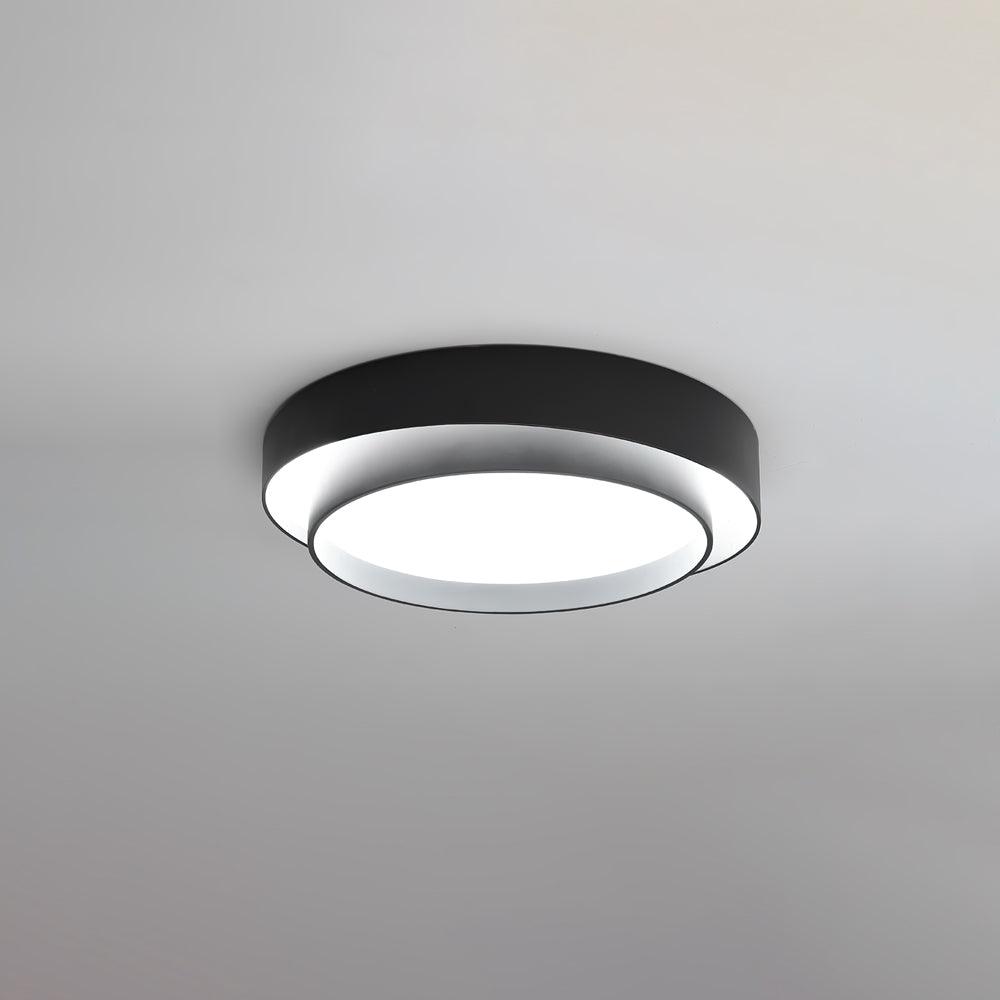Ceiling Lamp Modern with Double Ring Design and Replaceable LED