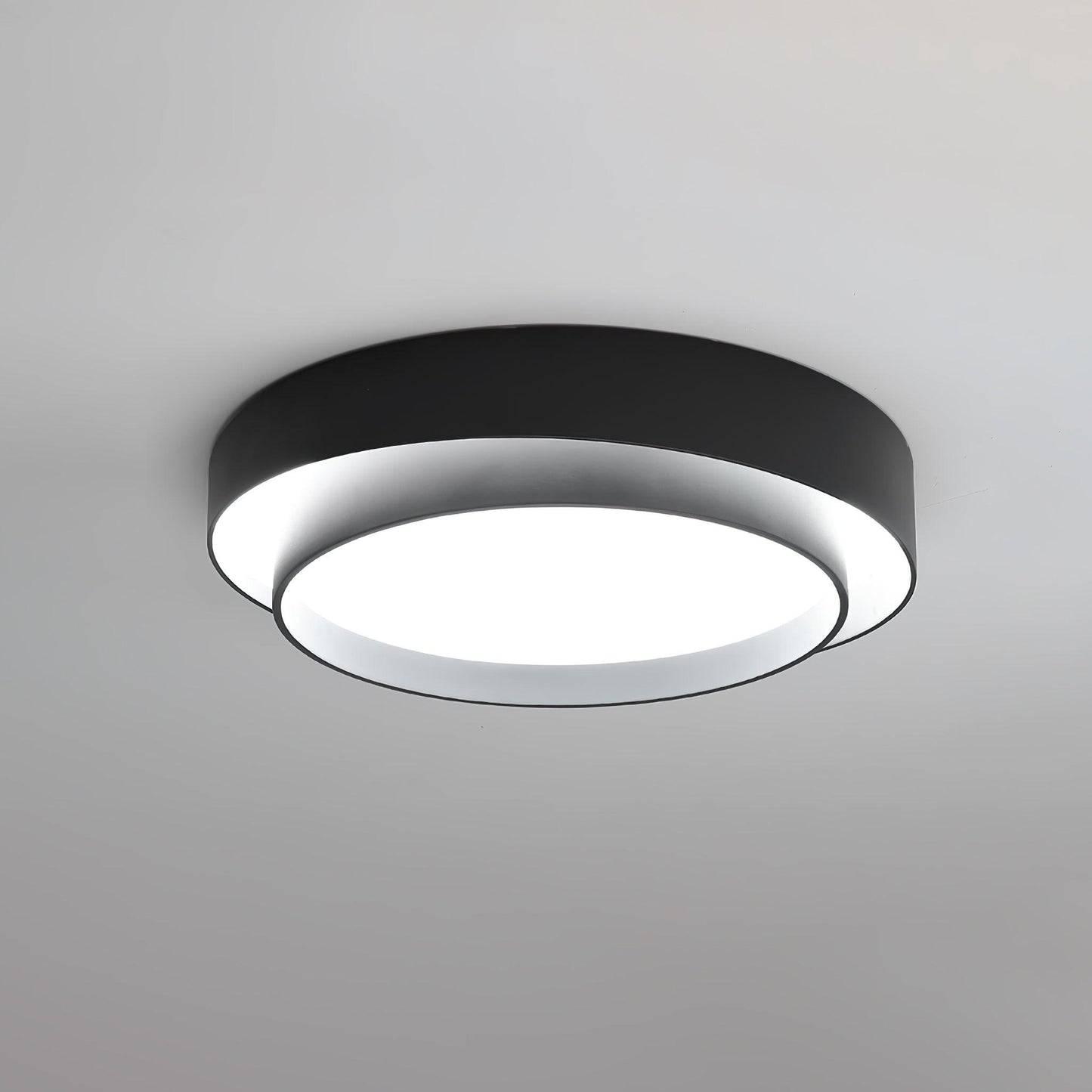 Ceiling Lamp Modern with Double Ring Design and Replaceable LED