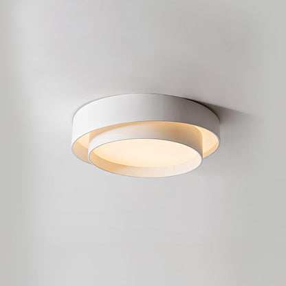 Ceiling Lamp Modern with Double Ring Design and Replaceable LED
