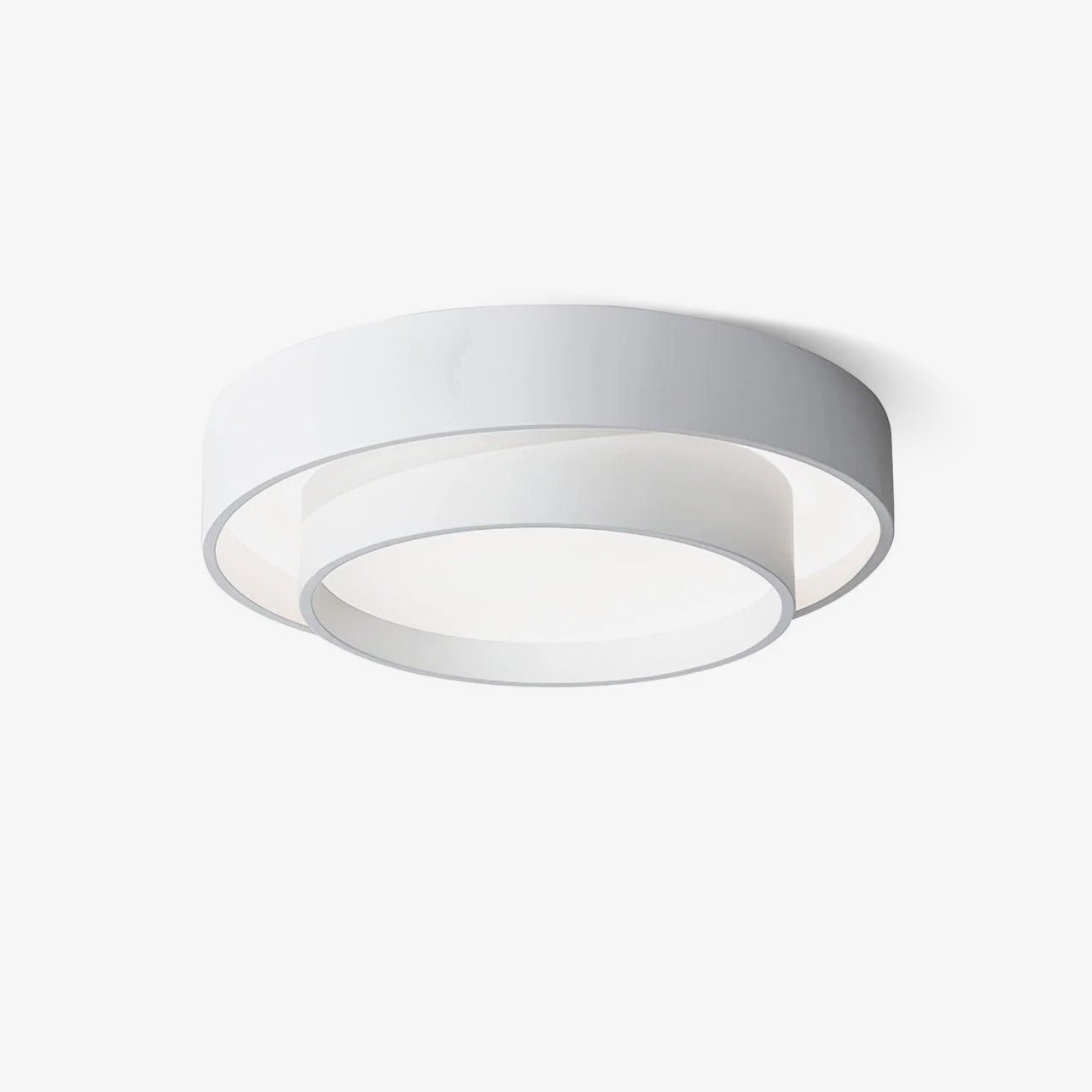Ceiling Lamp Modern with Double Ring Design and Replaceable LED
