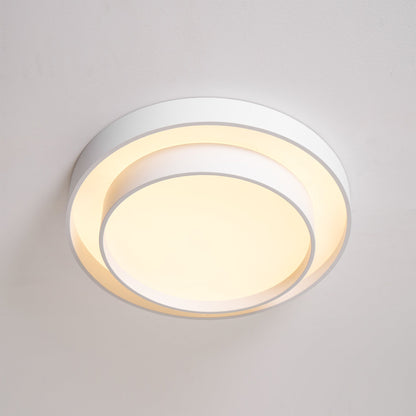 Ceiling Lamp Modern with Double Ring Design and Replaceable LED