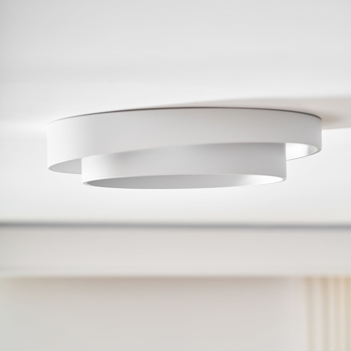 Ceiling Lamp Modern with Double Ring Design and Replaceable LED