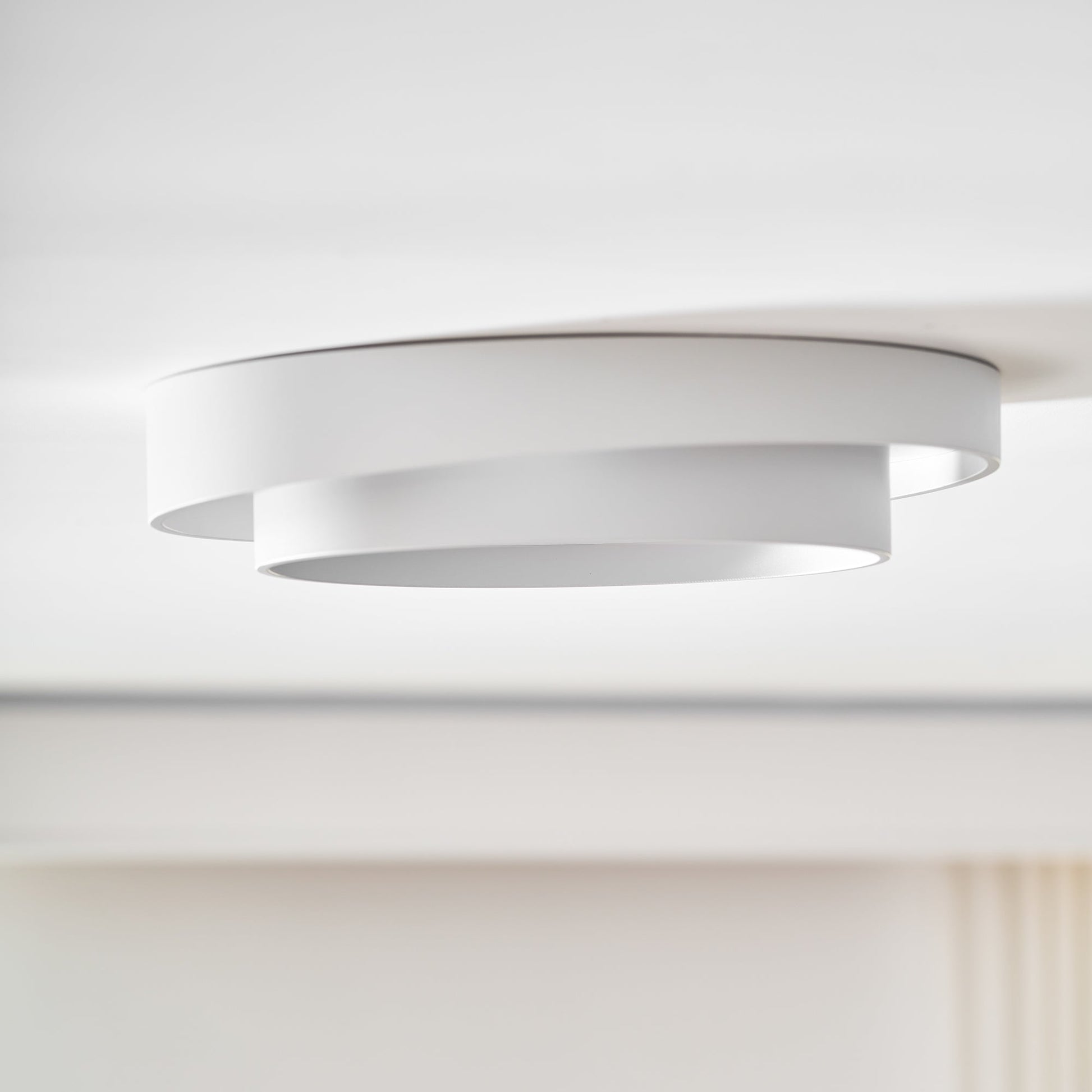 Ceiling Lamp Modern with Double Ring Design and Replaceable LED